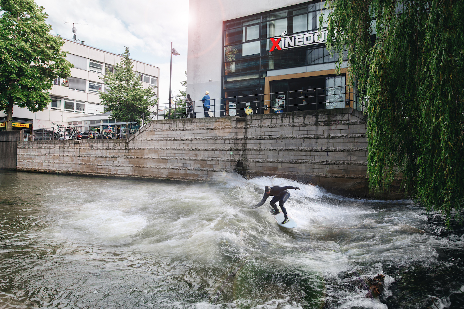 Ungefähr so könnte die stehende Welle am Wunschstandort aussehen.