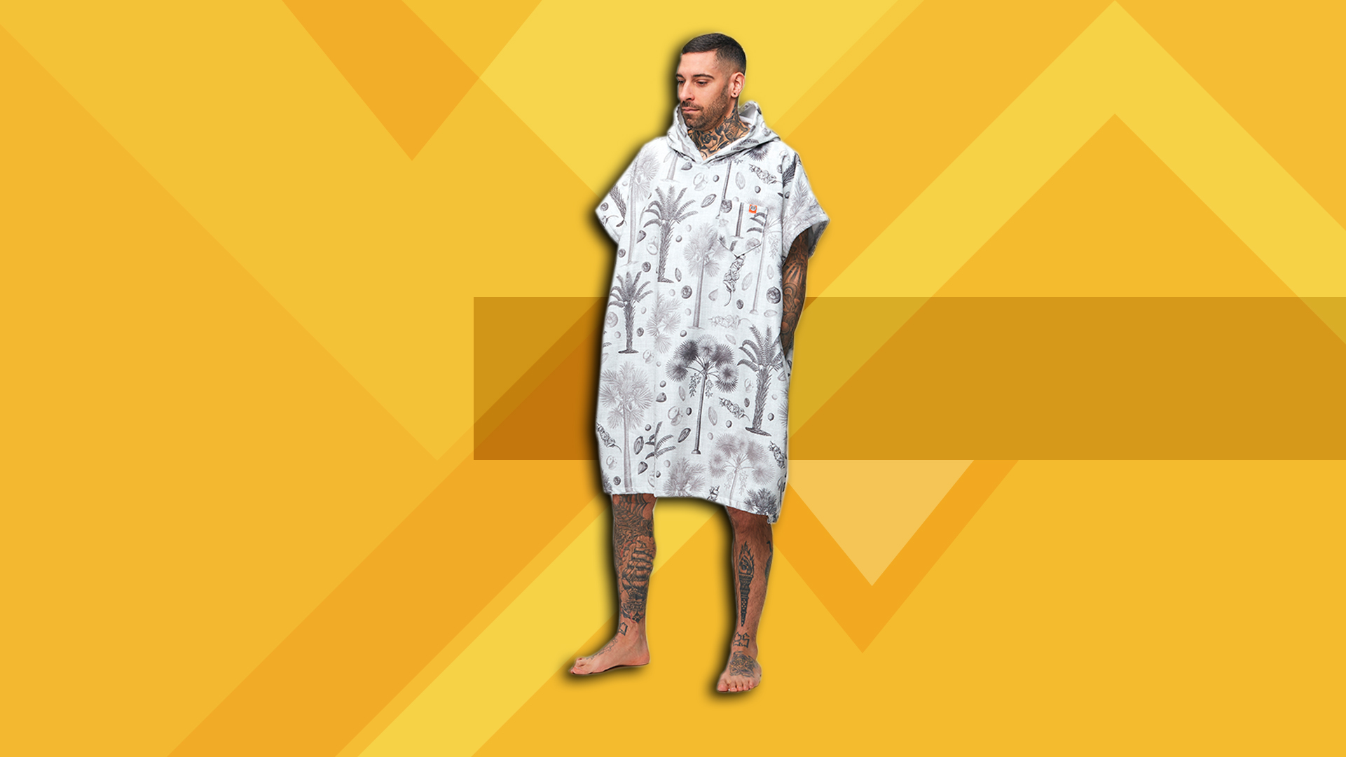 After Essentials – Botanical Light Grey Poncho After Essentials – Botanical Light Grey Poncho