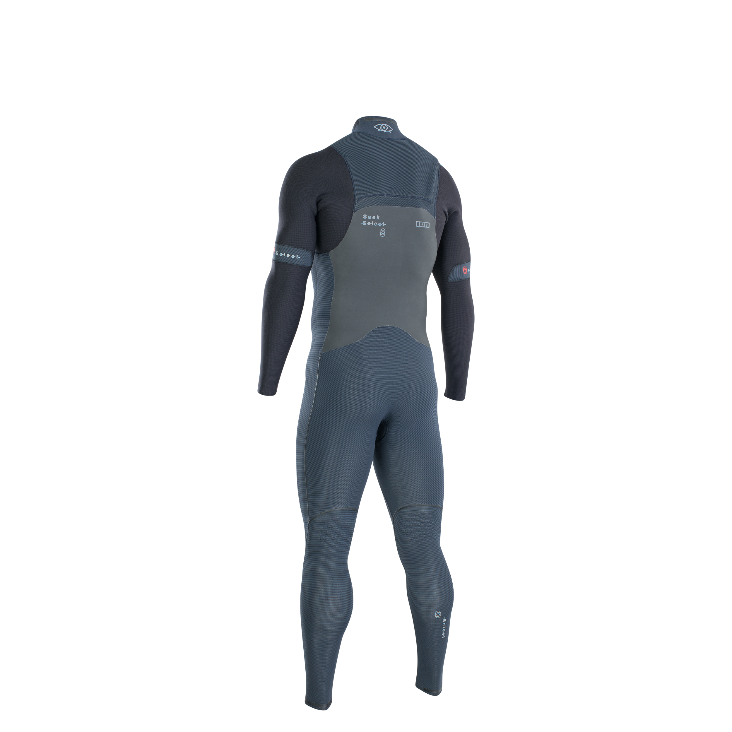 48222-4459+ION-Wetsuit Seek Select 4_3 Front Zip men+02+773 deep-sea+back