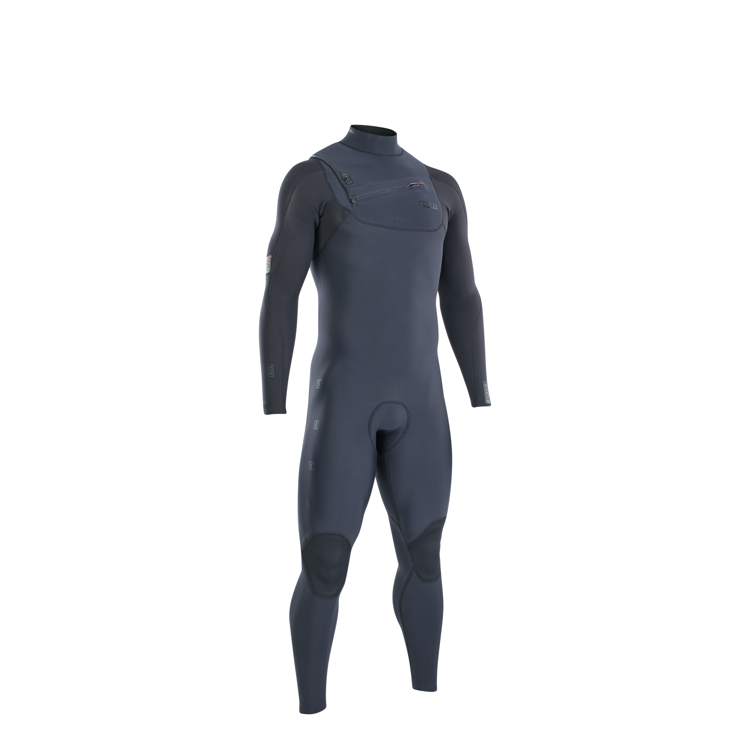 48222-4467+ION-Wetsuit Seek Amp 4_3 Front Zip men+01+900 black+front