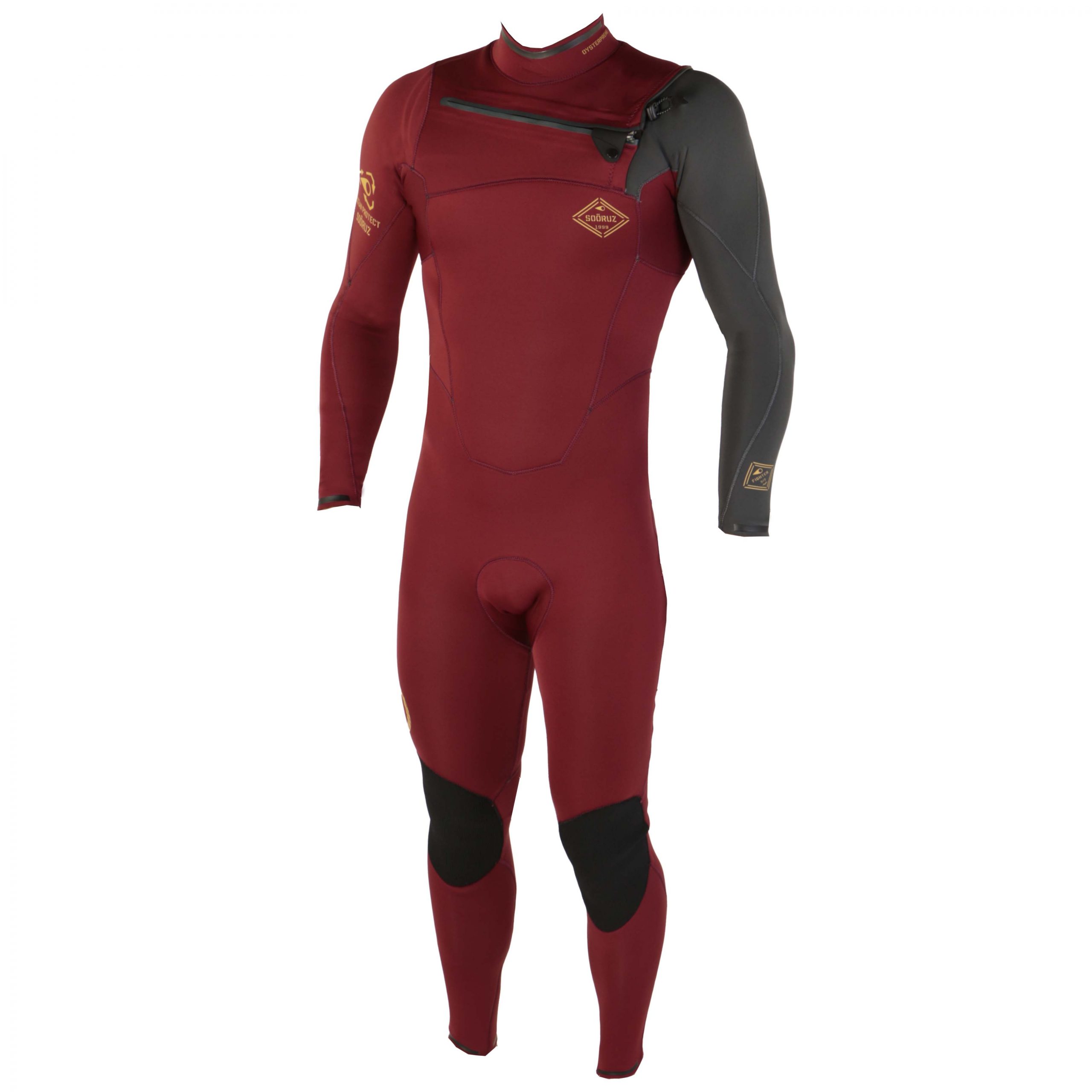 SOÖRUZ Wetsuits -FIGHTER Chest-zip Red - Men SOÖRUZ Wetsuits -FIGHTER Chest-zip Red - Men