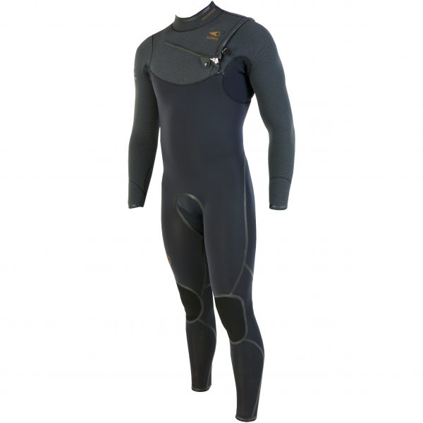SOÖRUZ Wetsuits - GURU + Chest-zip Black - Men