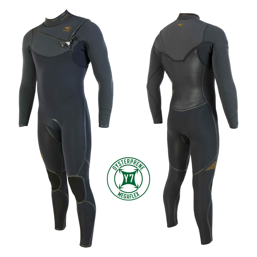 SOÖRUZ Wetsuits - GURU + Chest-zip Black - Men