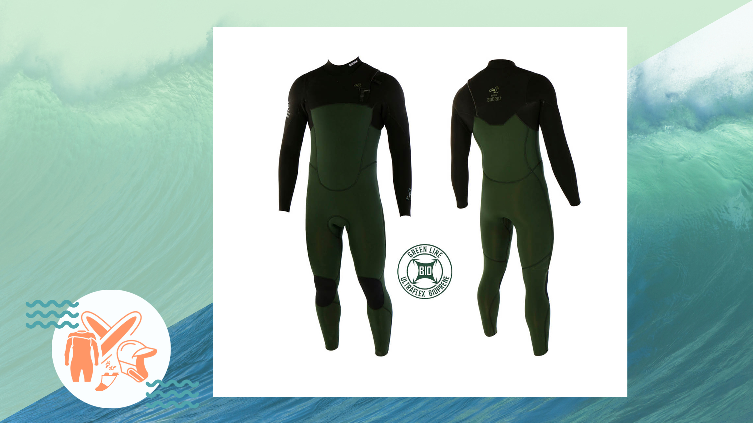 SOÖRUZ Wetsuits - GREENLINE Chest-zip - Men