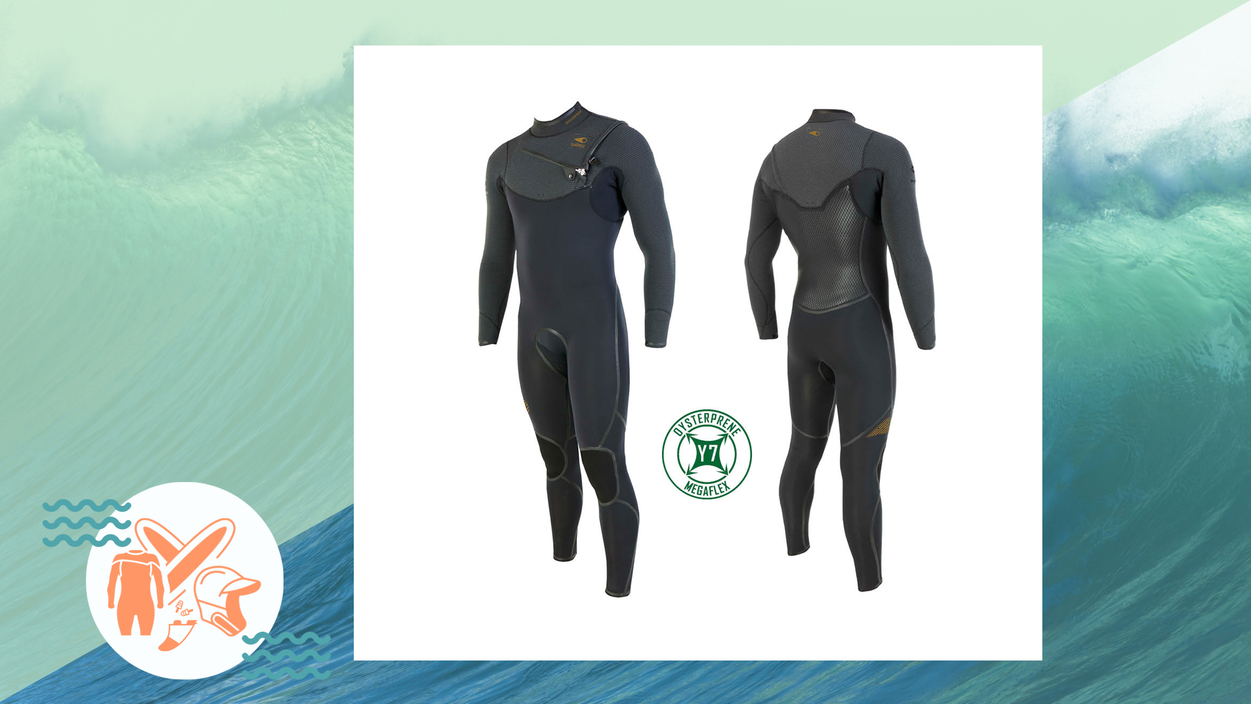SOÖRUZ Wetsuits - GURU + Chest-zip Black - Men