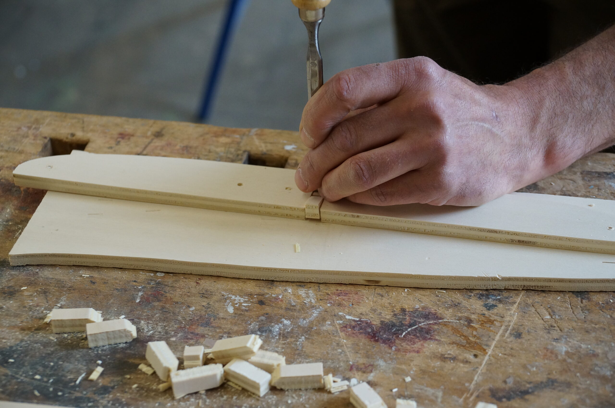 Spanten ausschneiden