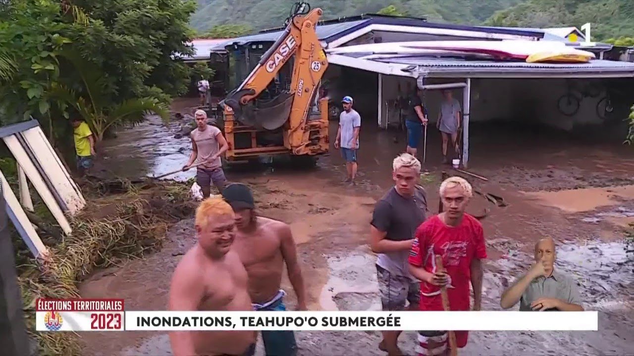 Flutkatastrophe teahupoo