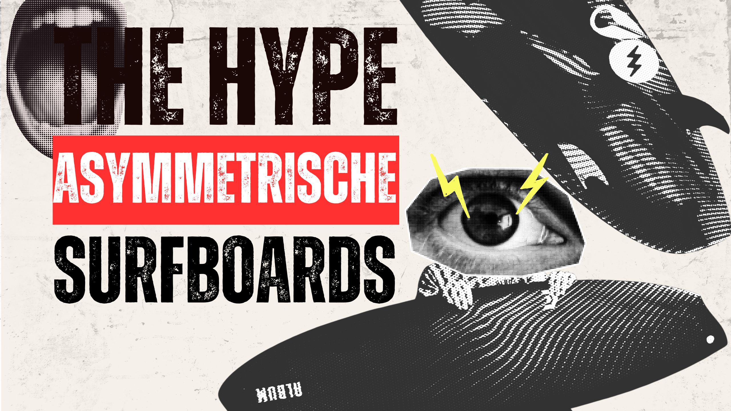 Asymmetrische Surfboards