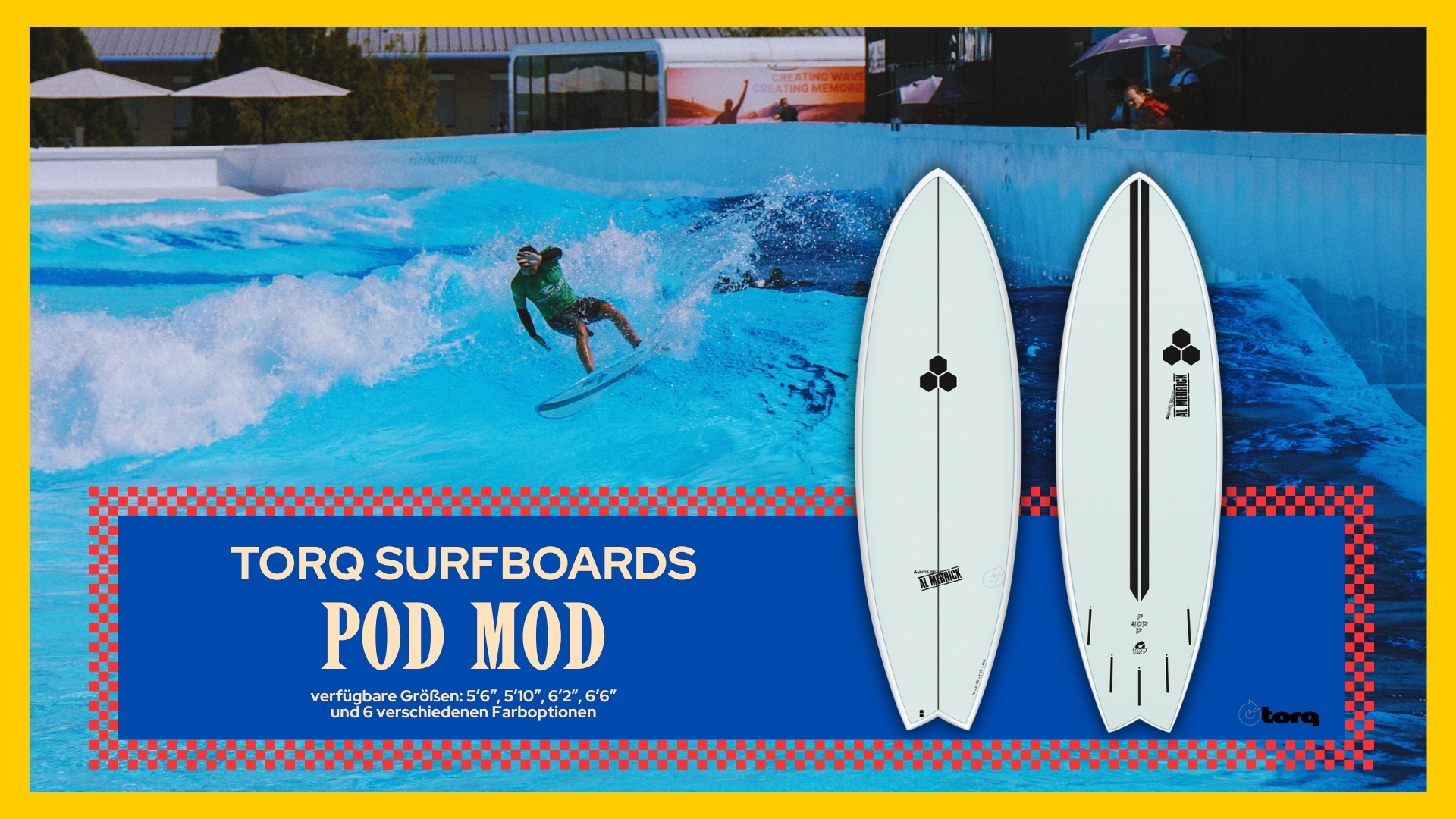 Wavepool Surfboards: TORQ x Channel Islands Pod Mod