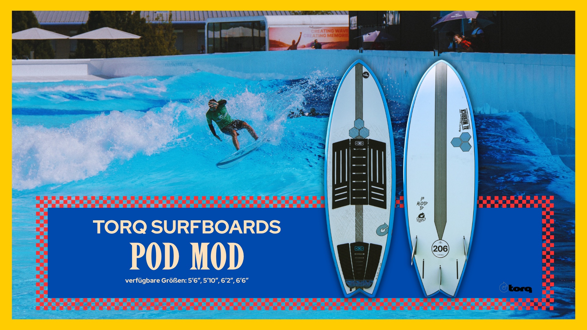 Wavepool Surfboards: TORQ x Channel Islands Pod Mod