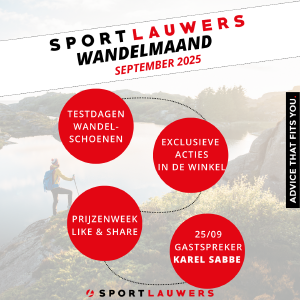 WANDELMAAND BIJ SPORT LAUWERS