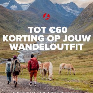 Tot €60 korting op je wandeloutfit