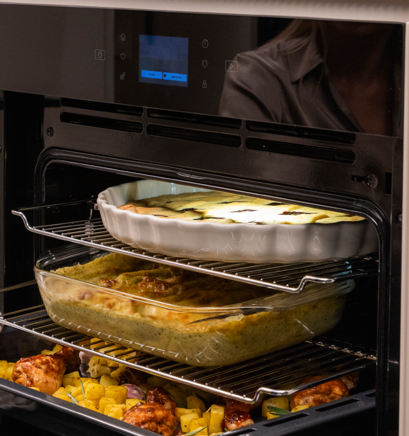 Jak piec na kilku poziomach jednocześnie?