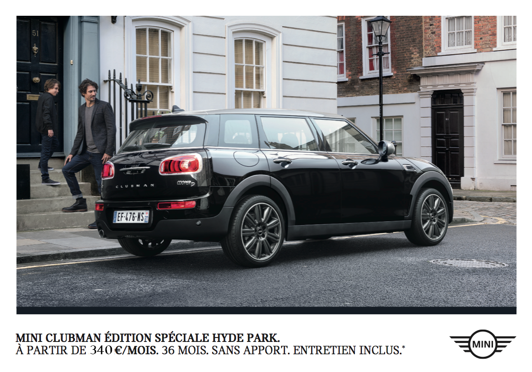 Mini Clubman édition Hyde Park à Partir De 340mois Promotions