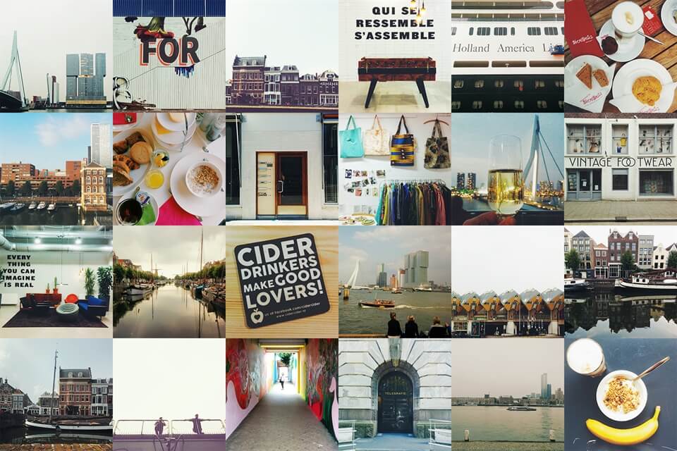 Twenty-four little photos from Rotterdam