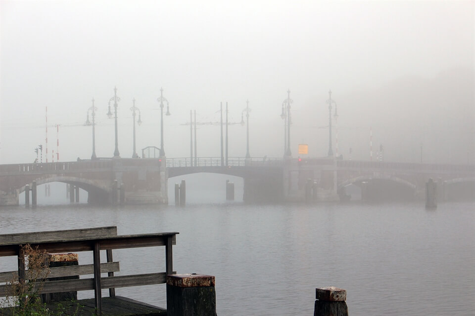 In Photos: A Foggy Morning in Amsterdam