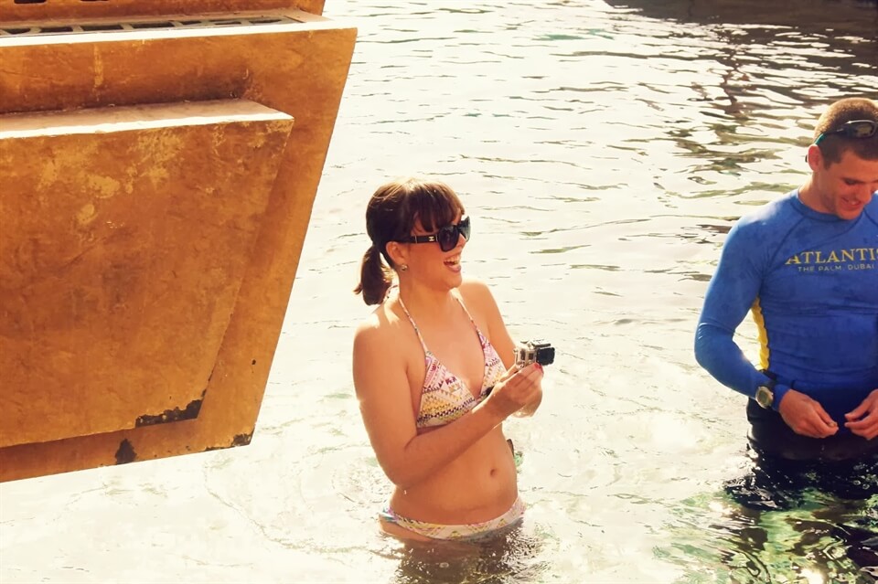 In photos: Feeding the rays at Aquaventura