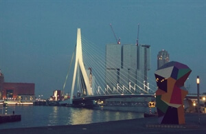 Day and Night: Erasmusbrug, Rotterdam