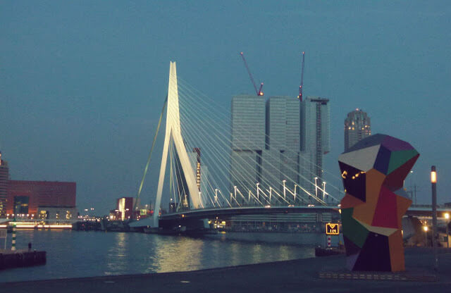 Day and Night: Erasmusbrug, Rotterdam