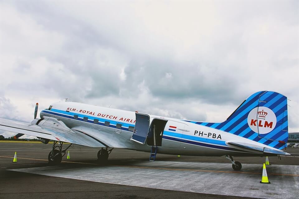 In photos: Flying from Amsterdam to Newcastle in a Vintage DC3 plane for KLM's 95th Birthday