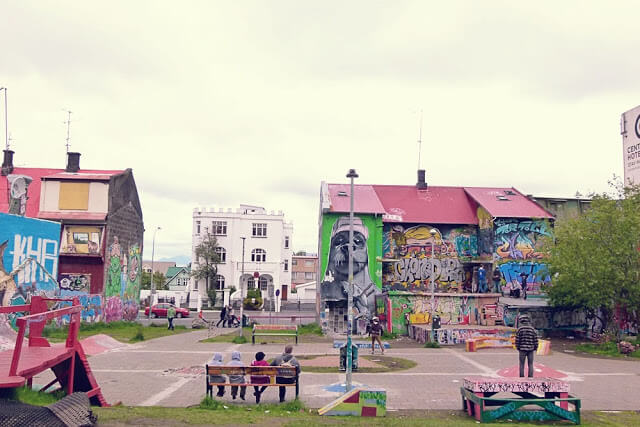 Iceland Travel: Street Art in Heart Park, Reykjavik