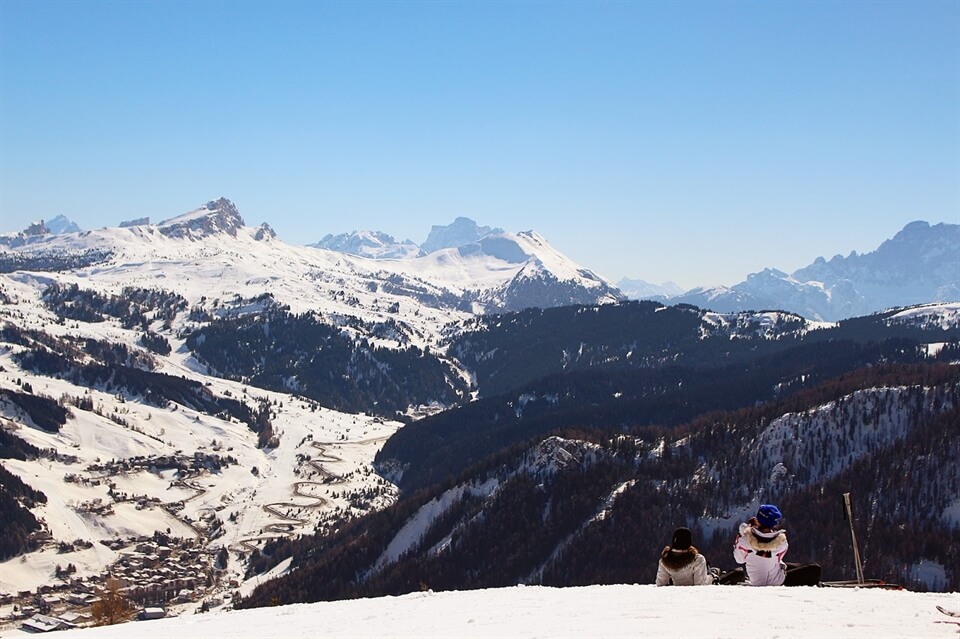 In photos: Snowboarding in the Dolomites