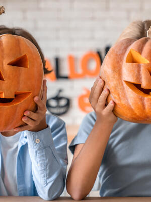 sculpture citrouilles Halloween