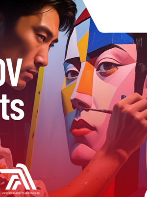 photo sur l'atelier peinture abstrait A la manière de ...