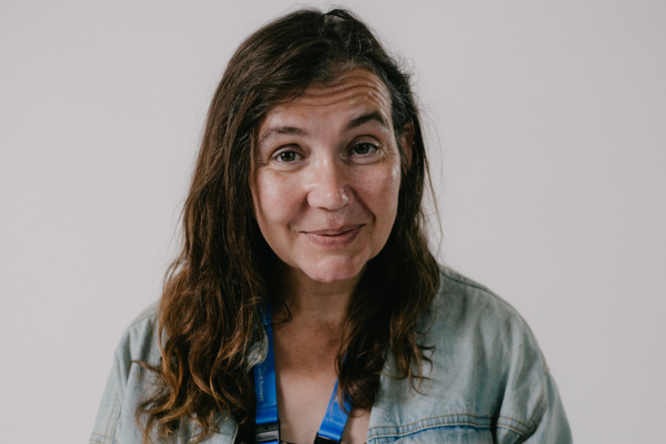 A smiling researcher