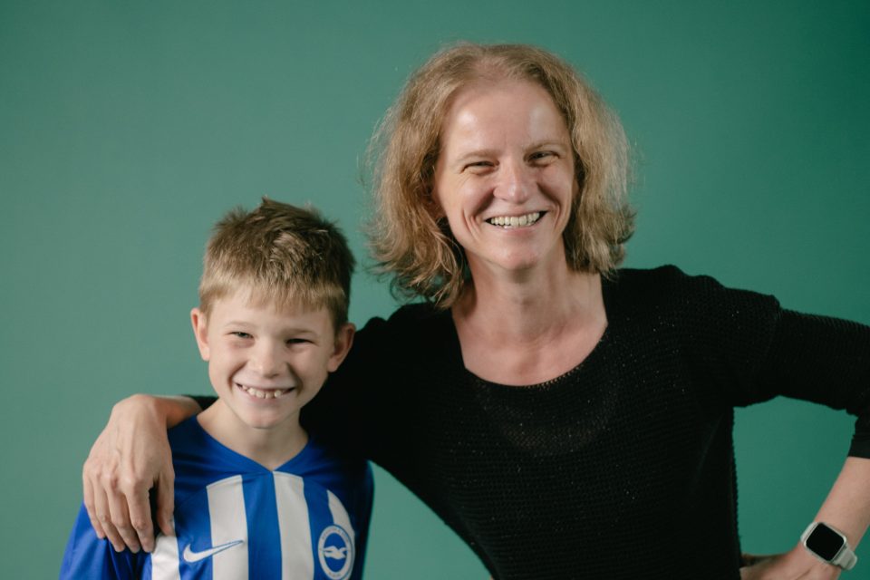 About the Autistica Network: a photo of a mum and son with their arms around each other