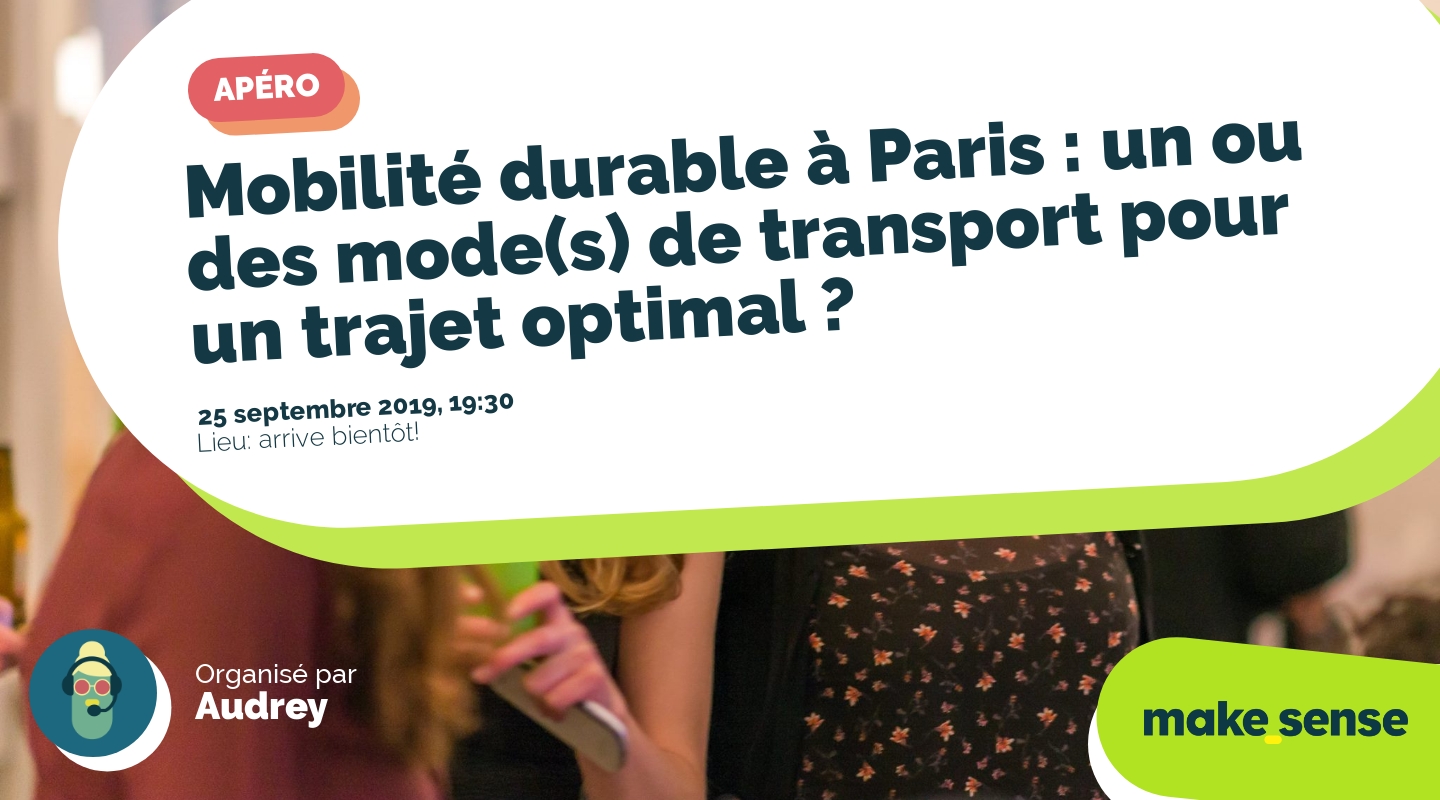 Image of the event : Mobilité durable à Paris : un ou des mode(s) de transport pour un trajet optimal ? Image of the event : Mobilité durable à Paris : un ou des mode(s) de transport pour un trajet optimal ?