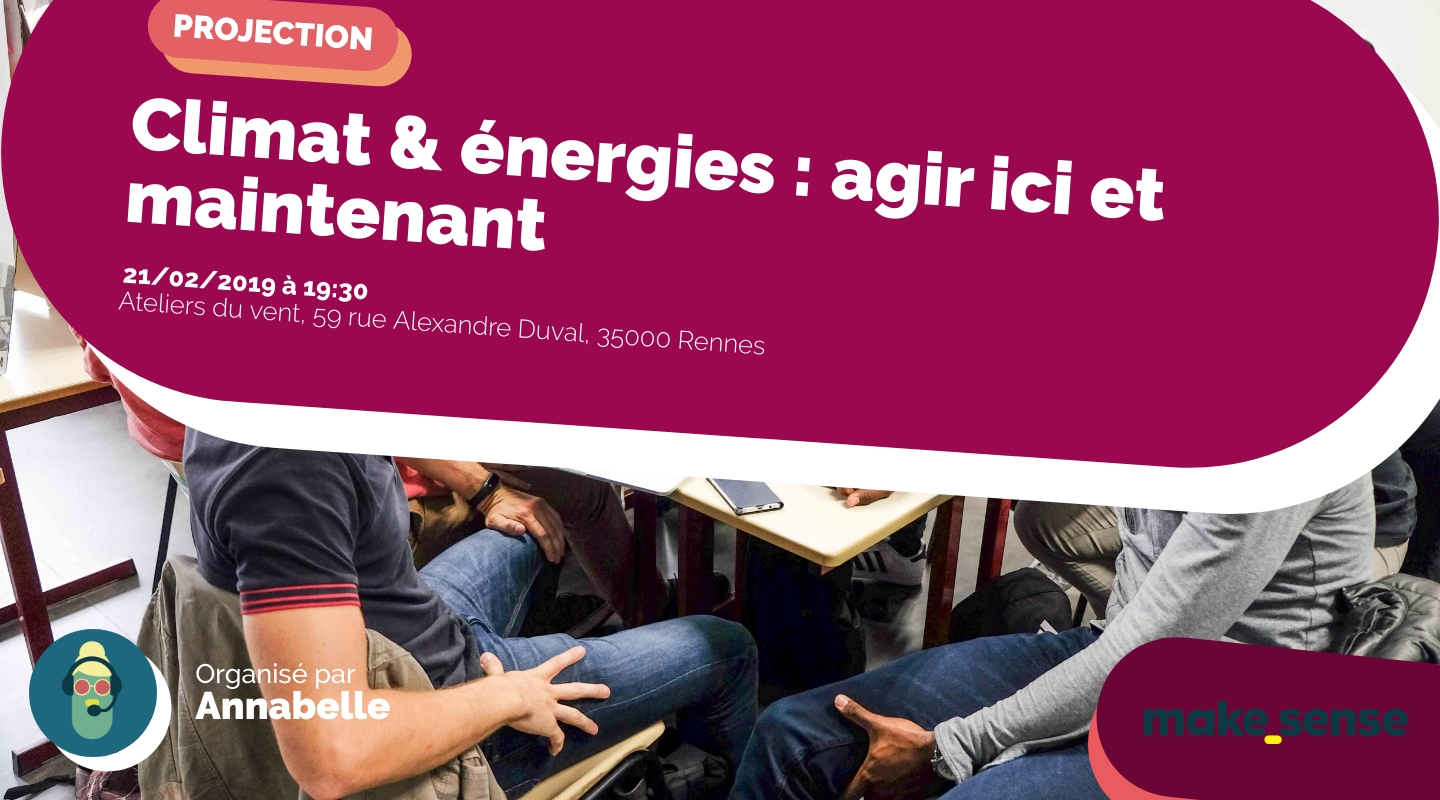 Image of the event : Climat & énergies : agir ici et maintenant Image of the event : Climat & énergies : agir ici et maintenant