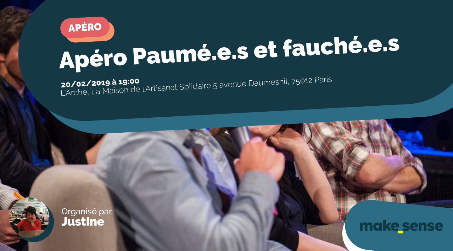 Image of the event : Apéro Paumé.e.s et fauché.e.s Image of the event : Apéro Paumé.e.s et fauché.e.s