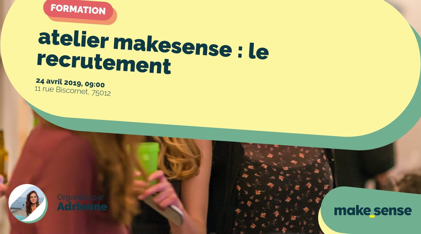 Image of the event : atelier makesense : le recrutement Image of the event : atelier makesense : le recrutement
