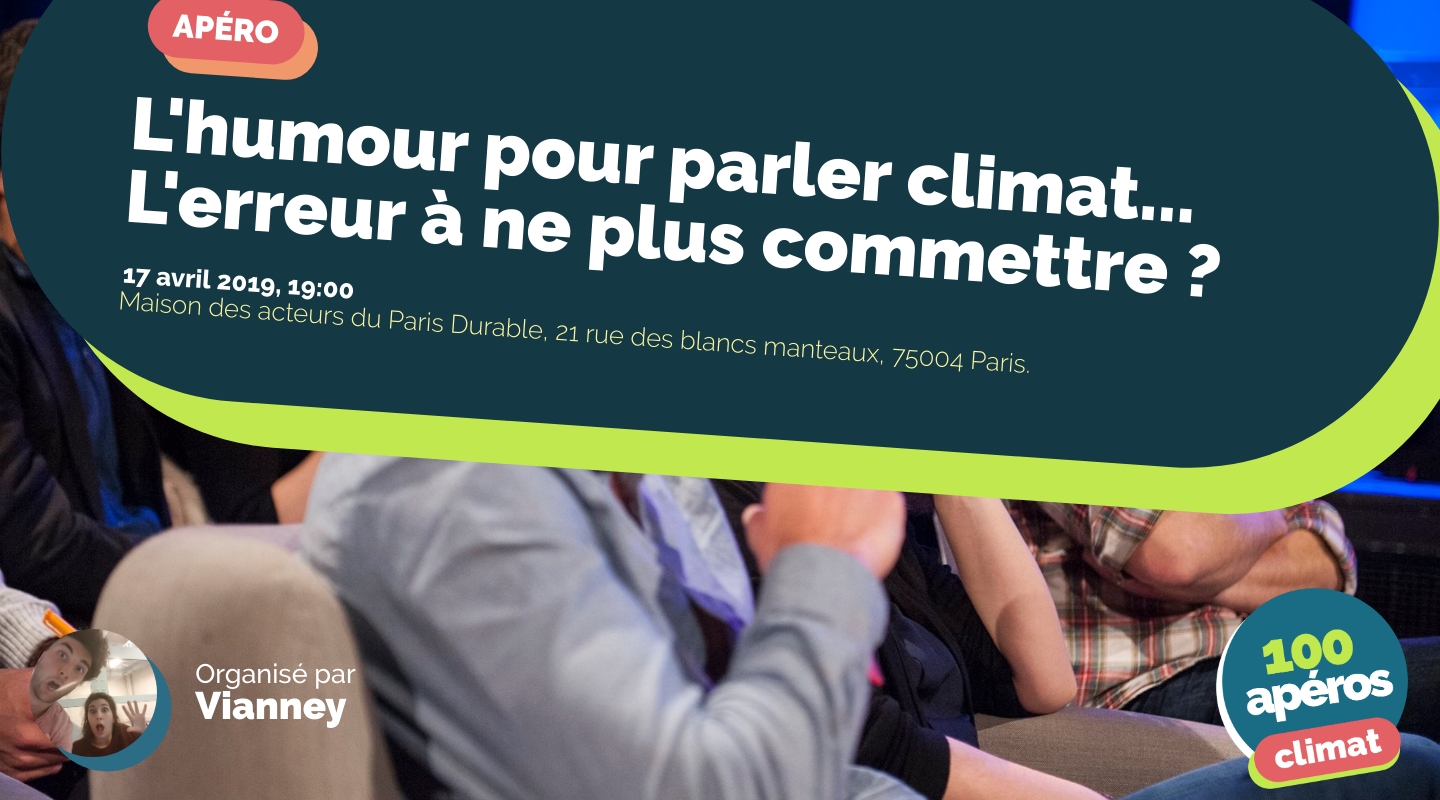 Image of the event : L'humour pour parler climat... L'erreur à ne plus commettre ? Image of the event : L'humour pour parler climat... L'erreur à ne plus commettre ?