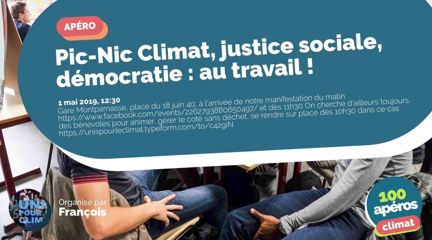 Image of the event : Pic-Nic Climat, justice sociale, démocratie : au travail ! Image of the event : Pic-Nic Climat, justice sociale, démocratie : au travail !