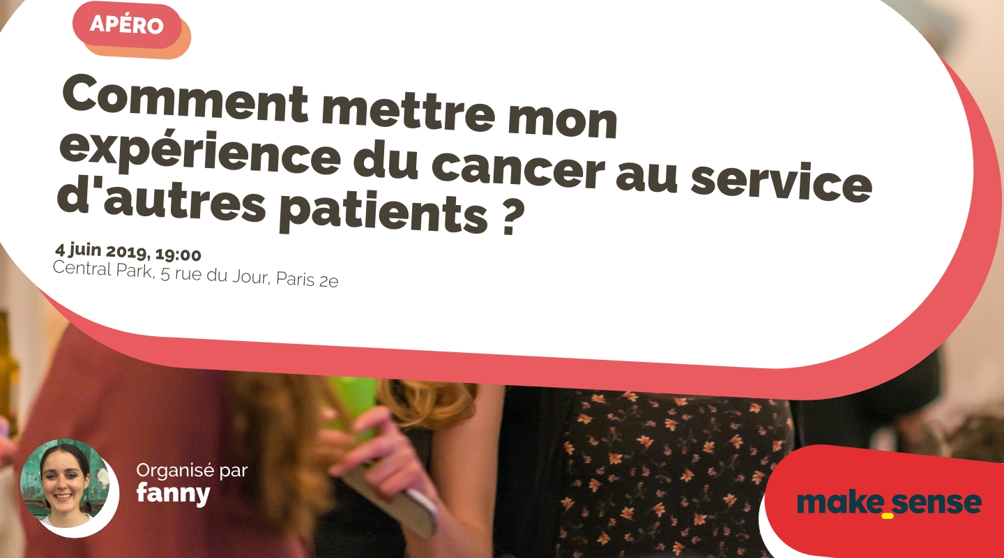 Image of the event : Comment mettre mon expérience du cancer au service d'autres patients ? Image of the event : Comment mettre mon expérience du cancer au service d'autres patients ?