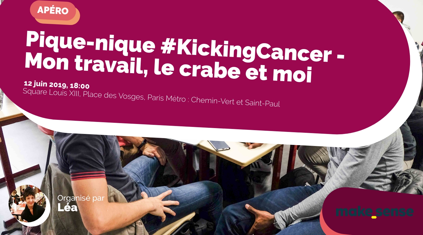 Image of the event : Pique-nique #KickingCancer - Mon travail, le crabe et moi Image of the event : Pique-nique #KickingCancer - Mon travail, le crabe et moi