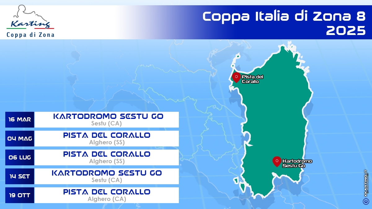 Coppa Italia di Zona - Con il calendario della Zona 8 si completa il quadro della stagione 2025