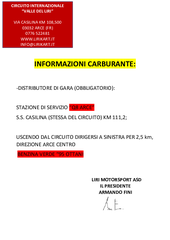 Distributore di Gara