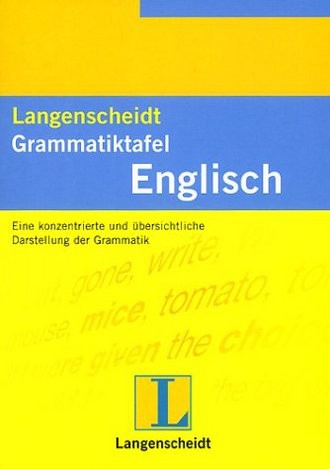 Langenscheidt Grammatiktafeln Englisch