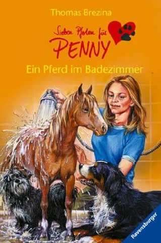 Ein Pferd im Badezimmer