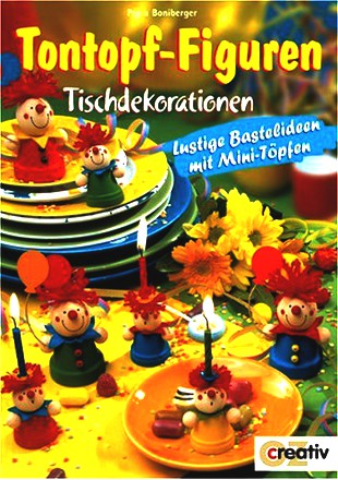 Tontopf-Figuren. Tischdekorationen