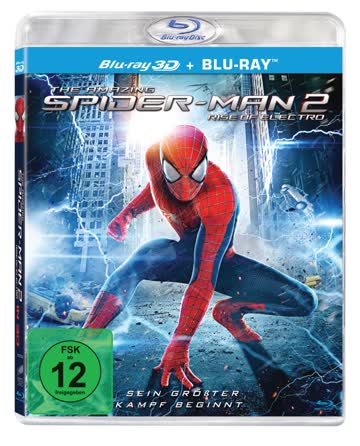 THE AMAZING SPIDER-MAN 2: RISE [Blu-ray] [2014] [Region A & B & C]