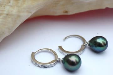 Exsila Artikel: Perlen Ohrringe Creolen 925 Silber, YR1S x