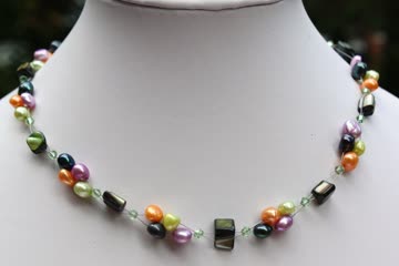 Exsila Artikel: Perlenkette Halskette Collier Schmuck N7 x