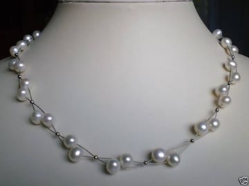 Perlenkette HalsketteCollier Schmuck A88 x