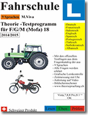 Fahrschule Theorie-Testprogramm für F/G/M (Mofa) 18 Version 2014/2015