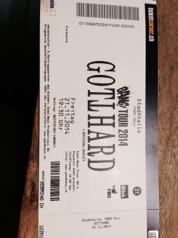 Gotthard Bang tour