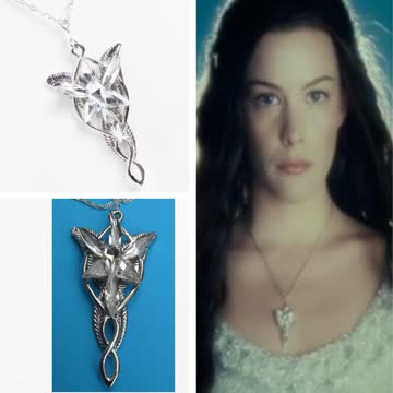 Exsila Artikel: *Neu* Arvens’s Evenstar Kette mit Anhänger